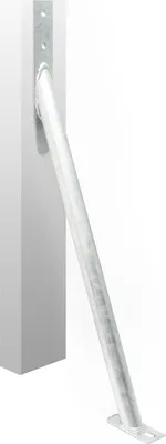 Produktbild von Wiltec Sturmanker aus Stahl 650 x 290 mm, Bodenanker verzinkt, Zaunhalter zur Sturmsicherung, Pfostenhalter für Gartenzaun und Sichtschutz