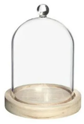 Produktbild von Ideas4Seasons Deko-Glocke - klein - Holztablett - D12 x 15 cm
