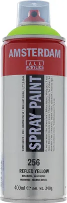 Produktbild von Amsterdam Sprühfarbe Spraydose hochpigmentiert 400 ml Reflexgelb 256