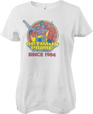 Produktbild von Optimus Prime - Since 1984 Girly Tee - Medium - White