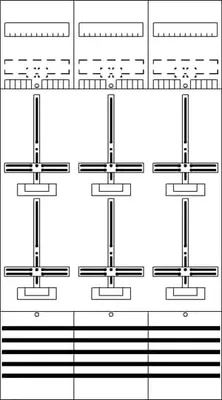 Produktbild von Striebel Zählerfeld 9RE 6Z DF39B6 vorverdr. m.Zählerkreuz 2CPX054090R9999