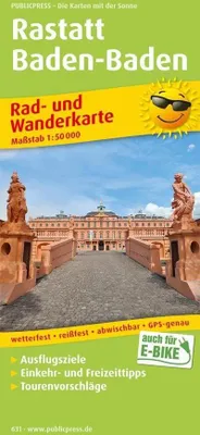 Produktbild von Rastatt, Baden-Baden. Rad- und Wanderkarte