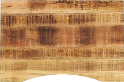 Image de Bureau exclusif - Plateau de bureau avec découpe, dimensions 80x60x2,5 cm, en bois massif de manguier