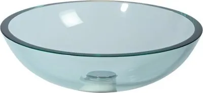 Produktbild von Lineabeta Glaswaschbecken 40 cm transparent Aufsatzwaschbecken extra Klarglas