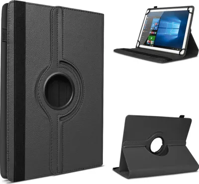 Produktbild von Tablet Hülle Lenovo Smart Tab M10 Tasche Schutzhülle Case Schutz Cover DrehbarFarbe 360 Uni:Schwarz