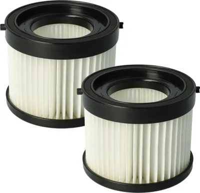 Produktbild von vhbw 2 Staubsaugerfilter kompatibel mit BTI 18 V Akku Nass- und Trockensauger Staubsauger - HEPA-Filter Schwarz Weiß