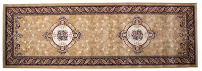 Produktbild von Teppich Läufer 78x240 cm Beige Flurläufer Teppichläufer ohne Fransen Neu