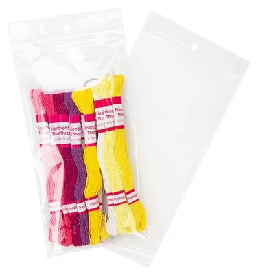 Produktbild von Druckverschlussbeutel mit Aufhängeloch 10x20.5cm Transparent PP 50 Mikron (100 Stück) [ZR48]
