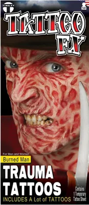 Produktbild von Freddy Klebe-Tattoos - Halloween Fasching Karneval