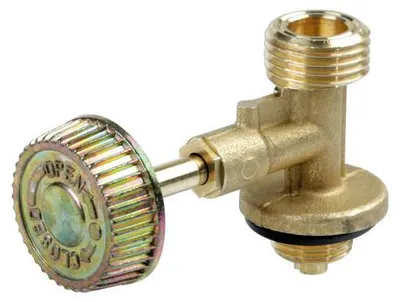 Image de Robinet pour bouteille de gaz, W20x1/14" gauche filetage extérieur, M16x1.5 raccord fileté