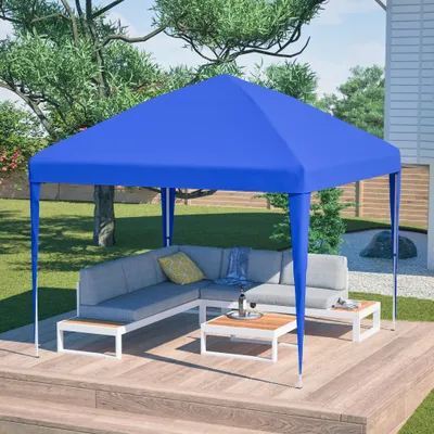 Produktbild von Pavillon 3x3m Pop-up, höhenverstellbar Faltpavillon Gartenpavillon mit 4 Sandsäcke & Tragetasche