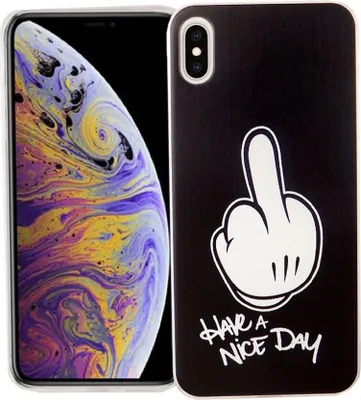 Zdjęcie produktu dla Apple iPhone XS Max Handy Hülle Schutz-Case Cover Bumper Miłego dnia