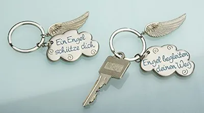 Produktbild von 1 Schlüsselanhänger " Ein Engel schütze Dich" Metall
