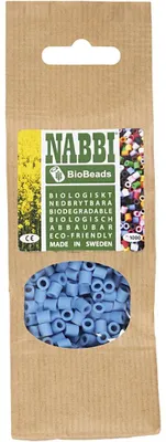 Produktbild von NABBI BioBeads, Größe 5x5 mm, Lochgröße 2.5 mm, medium, Blau, 1000 Stk/ 1 Pck [HOB-9067790]