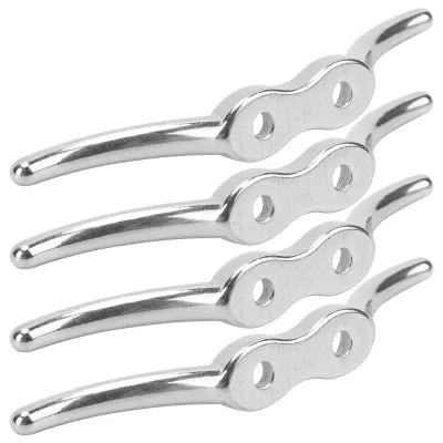 Imagen del producto de Gancho para sujetacuerdas, sujetacuerdas para mástiles, ganchos para sujetacuerdas de barcos, sujetacuerdas con tornillo, sujetacuerdas de acero inoxidable, gancho para sujetacuerdas de 4 pulgadas
