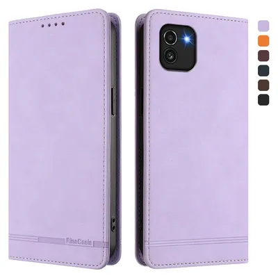 Obrázek produktu pro Pouzdro pro Samsung Galaxy A03, retroPolyuretankožené flip pouzdro s stojánkem a přihrádkami na karty Fialový