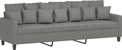 Obrázek produktu pro vidaXL Pohovka pro 3 osoby tmavě šedá 210 cm látka