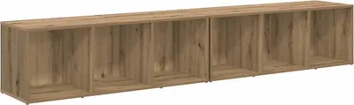 Immagine prodotto di Set mobile TV vidaXL, 2 pezzi, rovere Artisan, 37 x 35 x 107 cm, materiale in legno