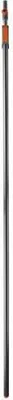 A close-up, vertically oriented image of a telescopic pole.