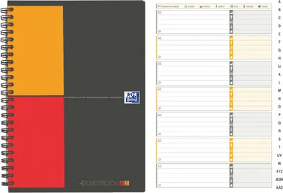 Produktbild von Oxford International Adressbuch "ADDRESSBOOK" DIN A5 80 Blatt