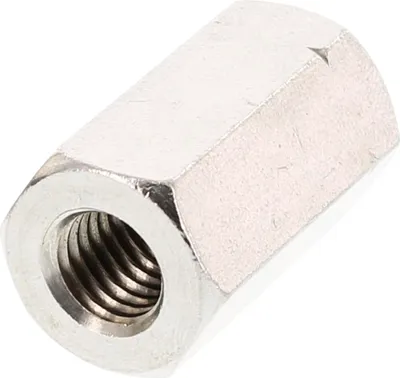 Produktbild von Sechskant Langmutter ø M10x30 Langmutter mit innengewinde DIN6334 A4 Edelstahl