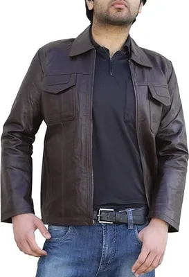 Produktbild von Lederjacke Trend Fashion lammnappa echtleder Jacke Nappa Leder Braun, Größe:48/M