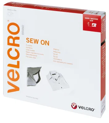 Produktbild von VELCRO® Klettband zum Aufnähen, Haken & Flausch 30mm x 10m Schwarz