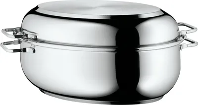 Produktbild von WMF Bräter Induktion 41x28,5x18 cm, Schmortopf 8,5l mit Induktions-Deckel, Cromargan Edelstahl, backofenfest