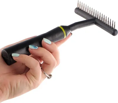 Zdjęcie produktu dla Groom Dog Undercoat Rake Short - profesjonalne zgrzebło dla psa 1cm happypet