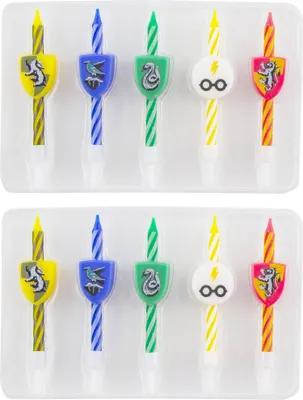 Productafbeelding van Harry Potter taartkaarsen, set van 10, met logo's