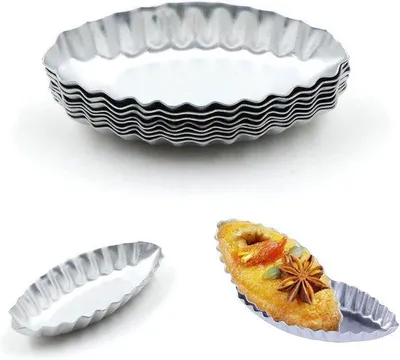 Produktbild von Mini-Muffin- und Cupcake-Form für Pudding-Torten und Quiches, 8 Stück, herstellbar, metallisch, Mini-Größe