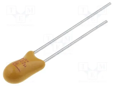 Produktbild von 5x Kondensator: Tantal 6,3VDC 22uF THT -55÷125°C ±10% 2,5mm TAP226K006SCS Tantal-