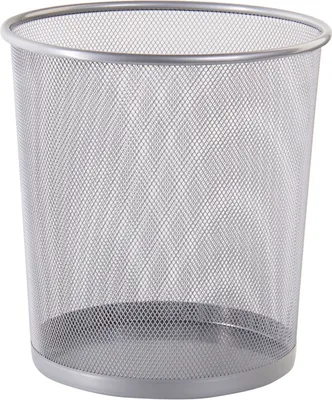 Produktbild von WESTCOTT Papierkorb aus Drahtmetall 12,3 Liter silber im Mesh Design