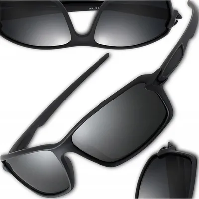 Produktbild von EdiBazzar Sportliche Polarisierte Sonnenbrille Schwarz UV400