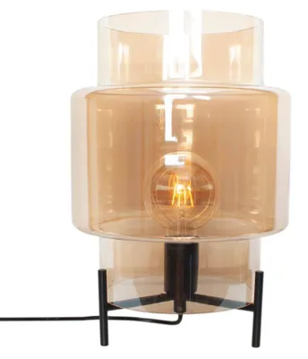 Productafbeelding van Tafellamp Ebbot amber glas