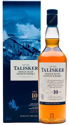 Obrázek produktu pro Talisker 10letá jednosladová skotská whisky v dárkovém balení | 45,8 % obj. | 0,7 l