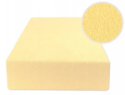 Produktbild von eStilex Spannbettlaken Frottee mit Gummizug 90x200 cm bananenfarben