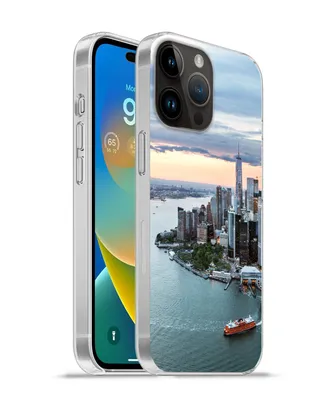 Produktbild von MuchoWow® Handyhülle Schutzhülle Hülle für Apple iPhone 14 Pro Max Luftaufnahme von New York Silikon Softcase Handy Hülle - Hardcover