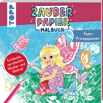 Produktbild von Zauberpapier Malbuch Feen-Prinzessinnen