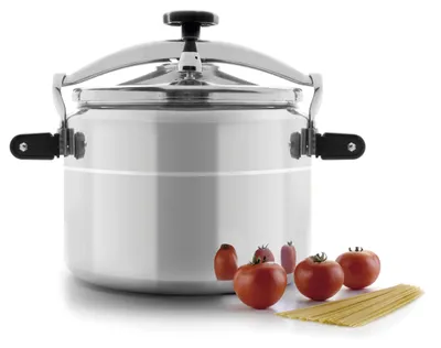 Schnellkochtopf 15 L, Aluminium, für alle Herdarten, silber