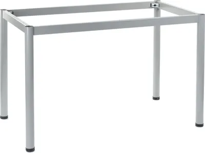 Image de Structure en métal avec pied rond, NY-A057/O, diamètre du pied 5 cm, dimensions 116x66x72,5 cm, gris