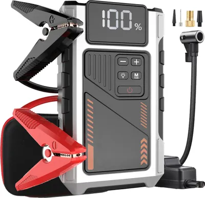 Produktbild von 5in1 Power Bank Starthilfe Startgerät 150PSI Kompressor 6000A 12000mAh