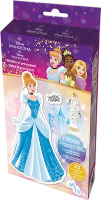 Obrázek produktu pro Magnetické oblékání s omalovánkou - Disney Princezny