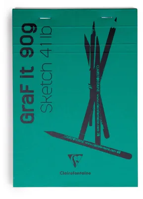Zdjęcie produktu dla Clairefontaine 96621C, Podkładka z papieru artystycznego, 90 g/m², 80 ark.