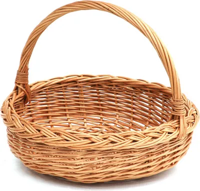 Produktbild von JIPRO® Weidenkorb für Geschenke, rund Poklon II. - Ø 35 x H 10/30(cm)
