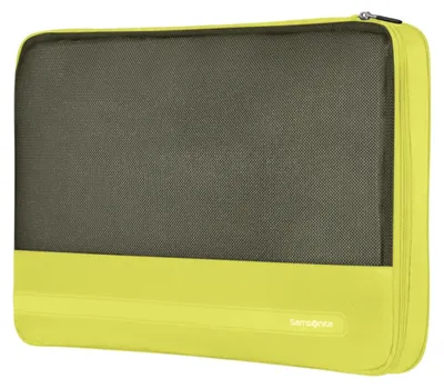 Produktbild von Samsonite TA Revolution - Packwürfel Set 3-teilig, Hochwertiger Reise- & Koffer-Organizer, Packing Cubes für Urlaub, Gepäck-Organizer für Koffer und Rucksack, Grün (Lime) – 3er-Set