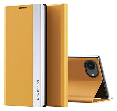 Produktbild von Handyhülle für Apple iPhone 17e / 16e Flip Kunstleder Schutz Cover Hülle Orange