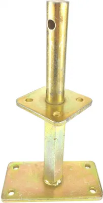 Produktbild von T-Pfostenträger zum Aufschrauben mit Dorn höhenverstellbar 140-200 mm