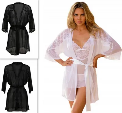 Obrázok produktu pre Dámsky tylový peignoir - Constance - Black
