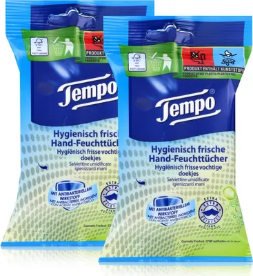 Produktbild von Tempo fresh to go Protect 10 Tücher (2er Pack)